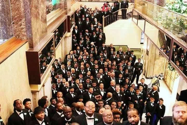 Andre' Lee Ellis at 500 Black Tuxedos event